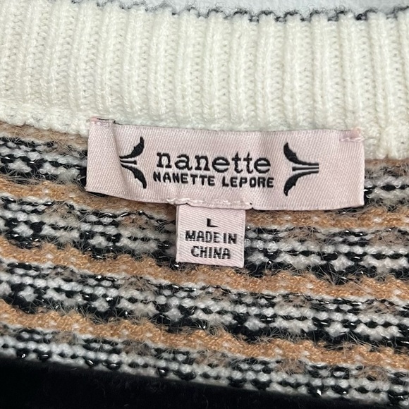 Nanette Lepore Tweed Knit Cardigan Sweater - Picture 7 of 12